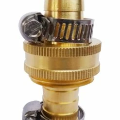 YardworksBrass Garden Hose Repair Kit With Repair Coupling & Clamp, 1/2-in