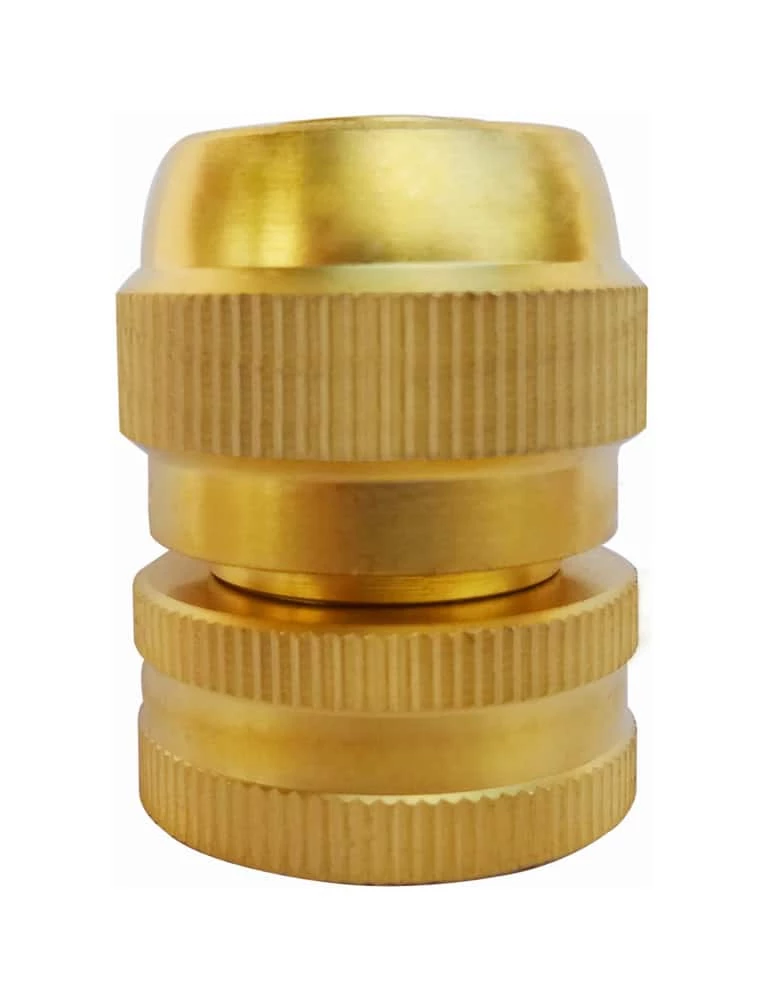 Yardworks 1/2-in Female-End Brass Garden Hose Repair Mender