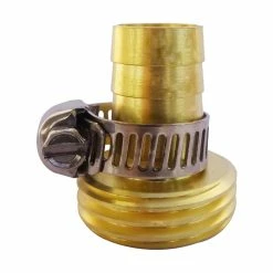 Yardworks Brass 1/2-in Male End Garden Hose Repair Coupling