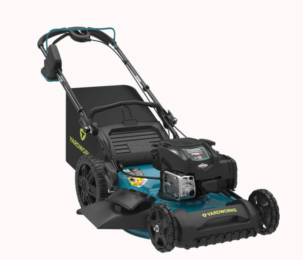 Yardworks EZ Steer 163cc Briggs & Stratton Gas Mower. PWR POD Battery Start - Image 4