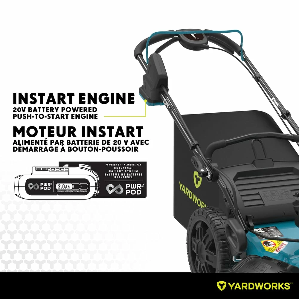 Yardworks EZ Steer 163cc Briggs & Stratton Gas Mower. PWR POD Battery Start - Image 6