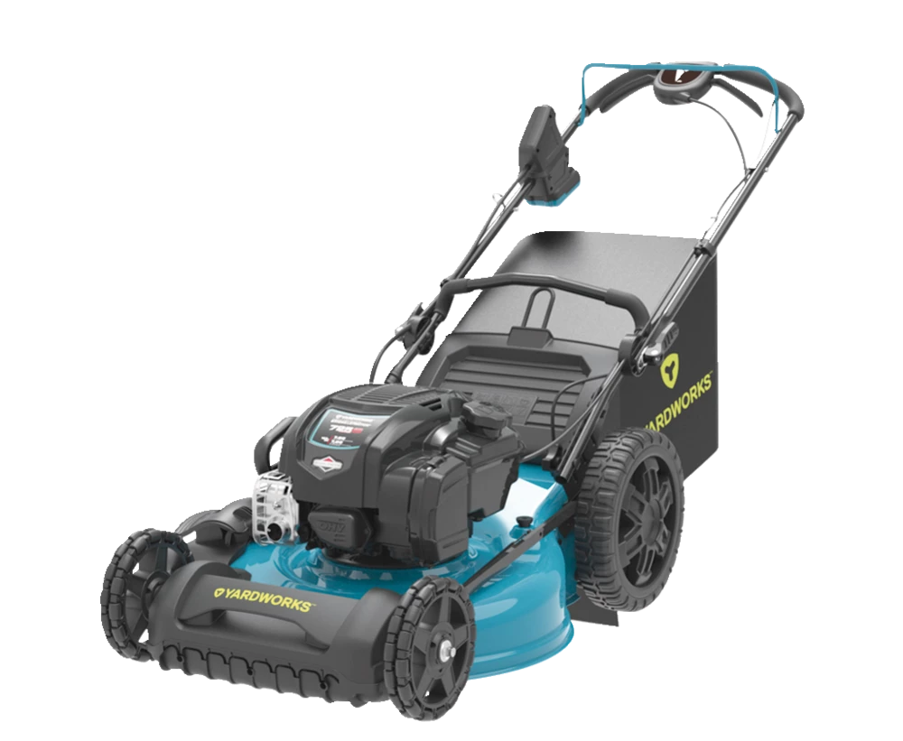 Yardworks EZ Steer 163cc Briggs & Stratton Gas Mower. PWR POD Battery Start - Image 3