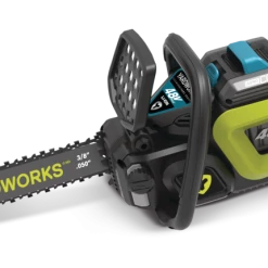 Yardworks 48 V Max Lithium-ion Brushless Chainsaw, 5 Ah Battery Included , 16-in
