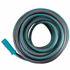 Yardworks Dry Seal Heavy-Duty PVC Garden Hose With Crush-Resistant Coupling, 5/8-inx80-ft