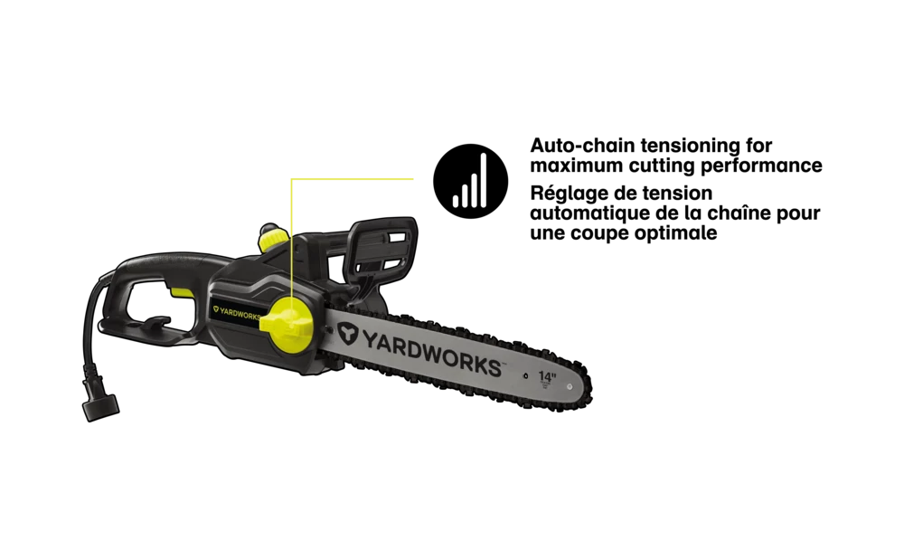 Yardworks 9 Amp Electric Corded Chainsaw, 14-in - Image 10