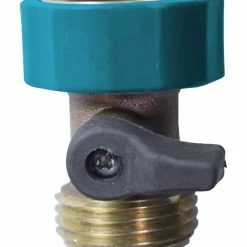 Yardworks Brass Water Shut-Off Valve/Hose Coupling, Assorted