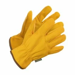 Yardworks Full Grain Leather Drivers-Style Work Glove