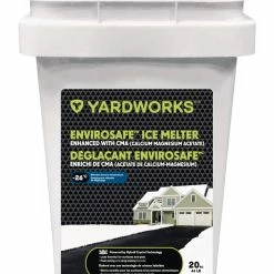 Yardworks Envirosafe™ Ice Melt Pail, Less Harmful To Surfaces, Vegetation, And Pets, 20-kg