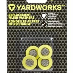 Yardworks Replacement Rubber Garden Hose Filter Washers, 4-pk