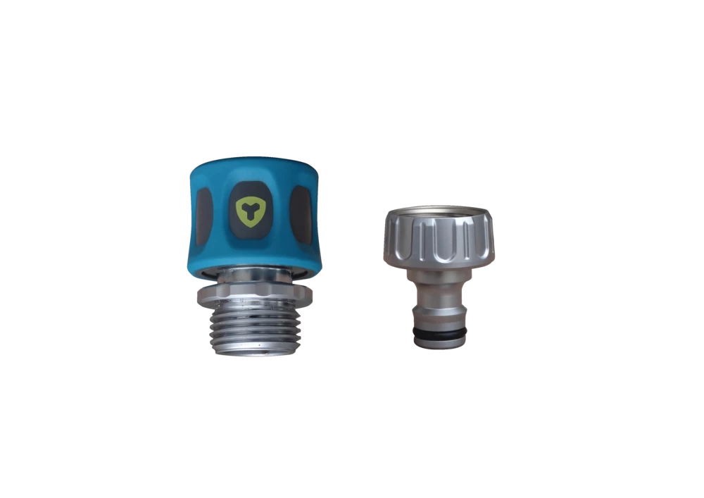 Yardworks Metal Quick Connect Tap Set, 2-pc