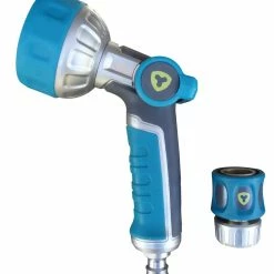 Yardworks Metal Quick Connector 8-Pattern Nozzle Combo