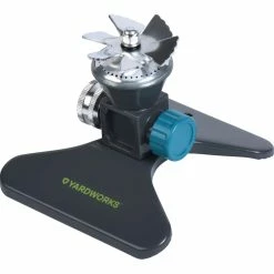 Yardworks Square Sprinkler With A Weighted Metal Base, 35-in