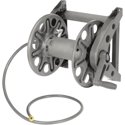 Yardworks Wall Mount Garden Hose Reel With Leader Hose, 225-ft